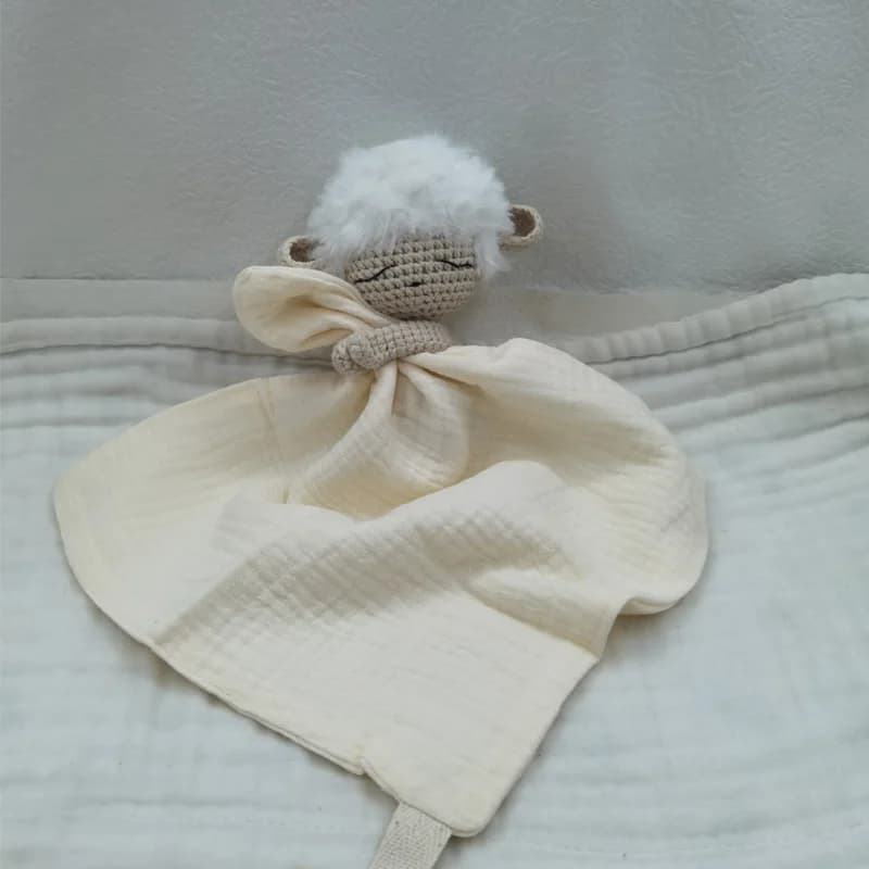 Baby Soother Appease Towel Bib Soft Bunny Bear Lion Sleeping Doll Teether Infants Comfort Sleeping Nursing Cuddling Doudou