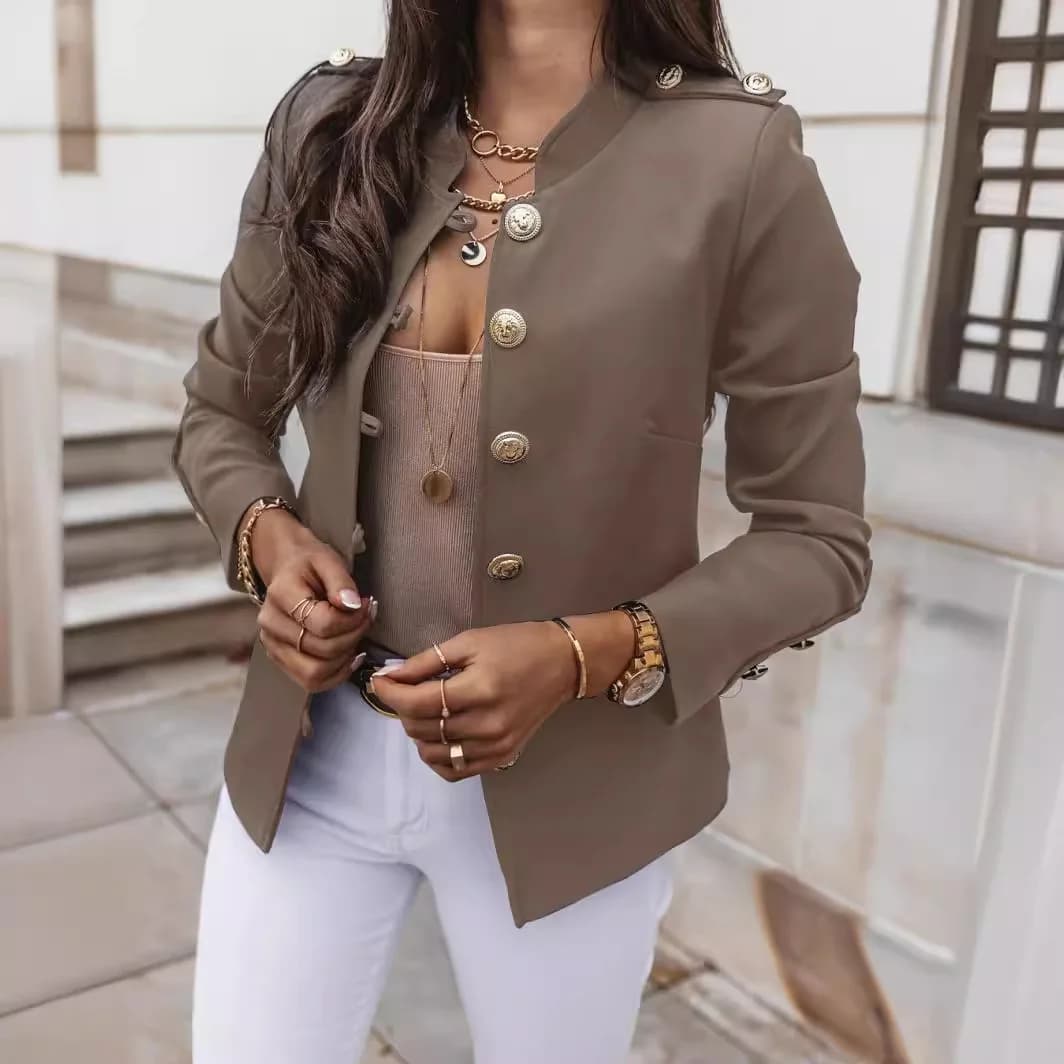Women's Long-Sleeved Slim Fit Blazer