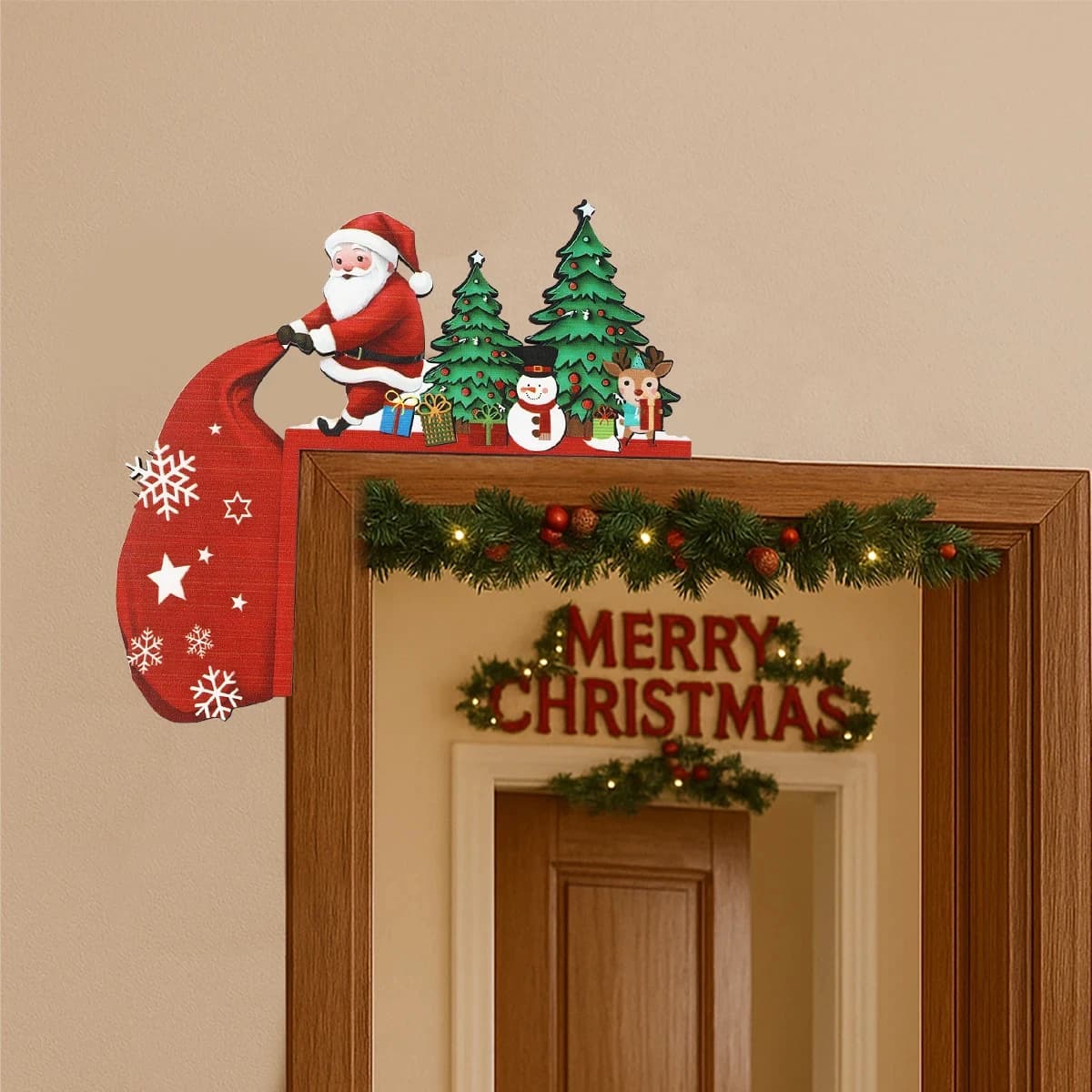 Wooden Christmas Ornaments Holiday Decorations