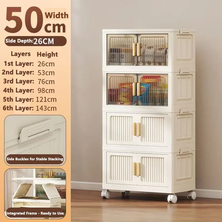 Children's Folding Wardrobe Storage Cabinet