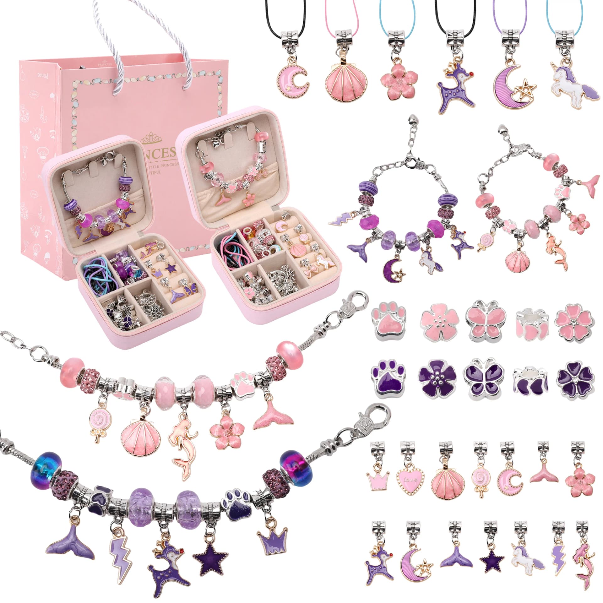 Jewelry Making Kit With Organizer And Beads