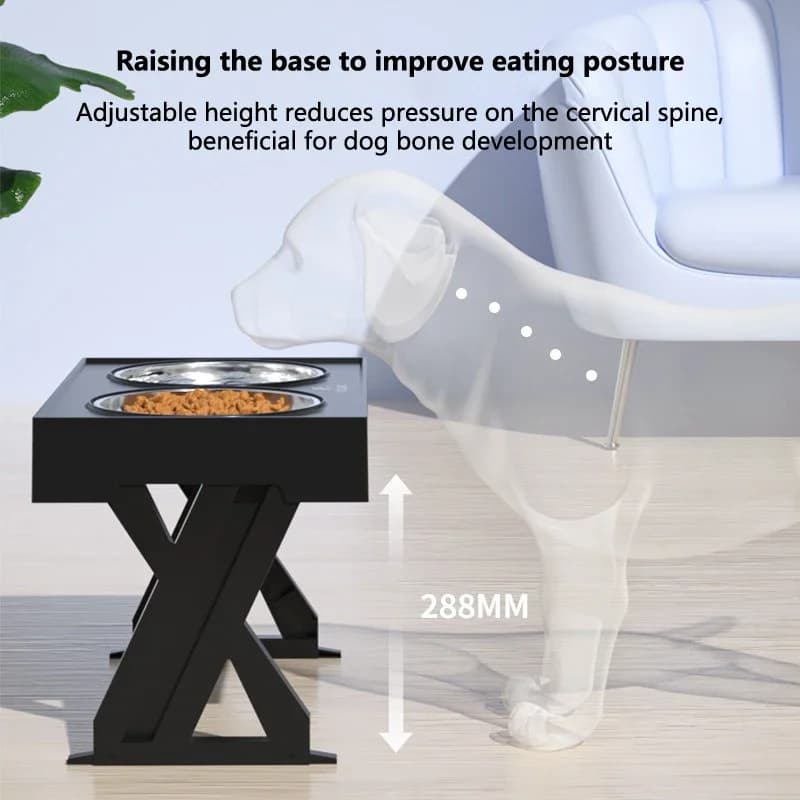 Adjustable Elevated Pet Dining Table