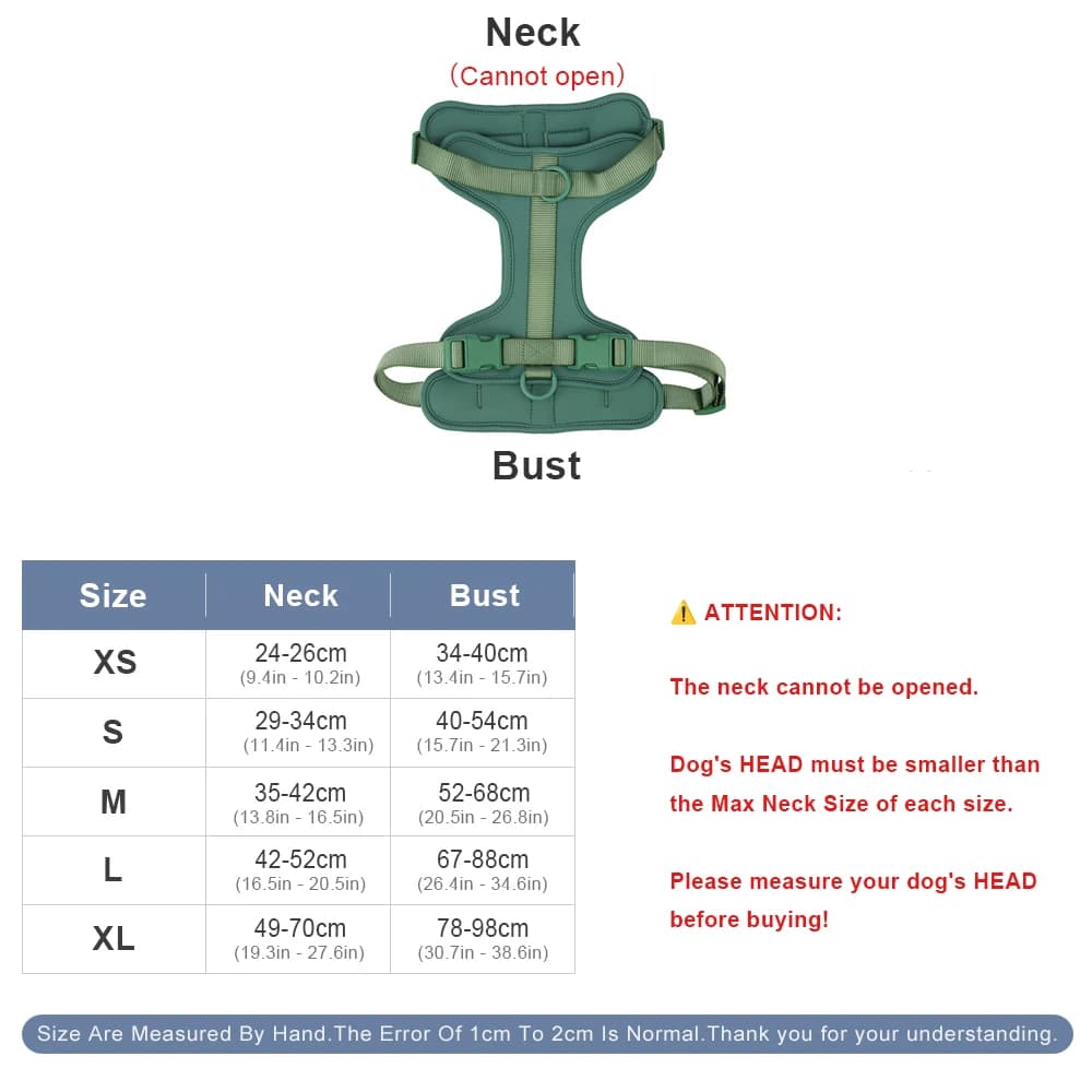 Dog Chest Harness with Leash Strap