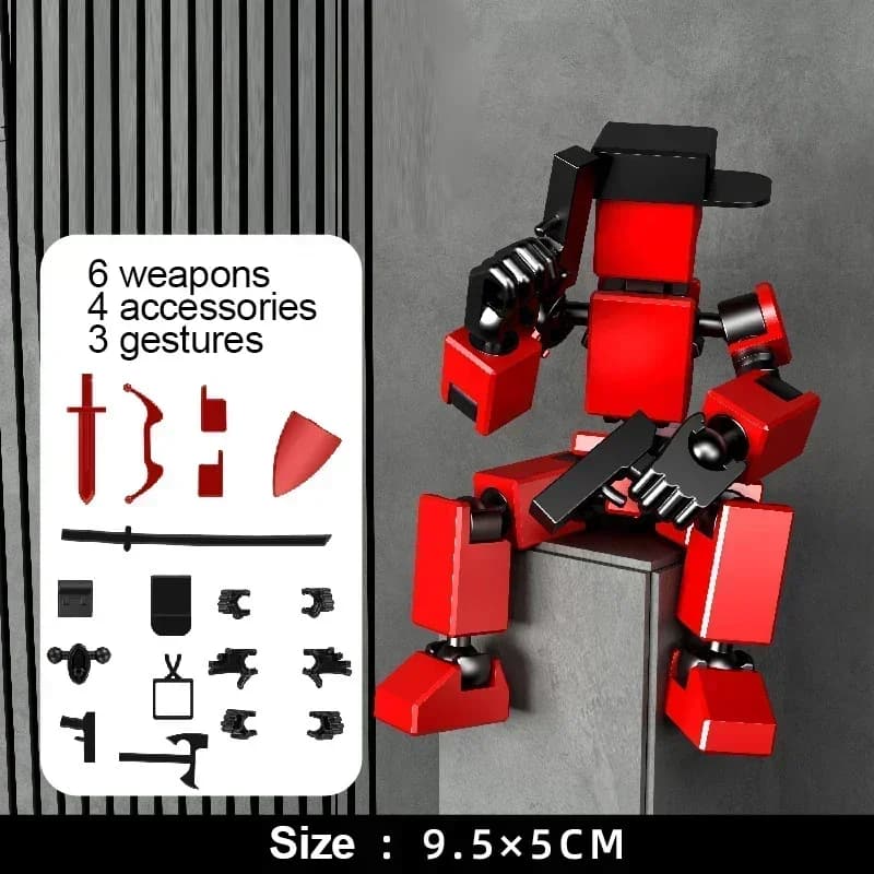 Multi-Jointed 3D Printed Robot Action Figure