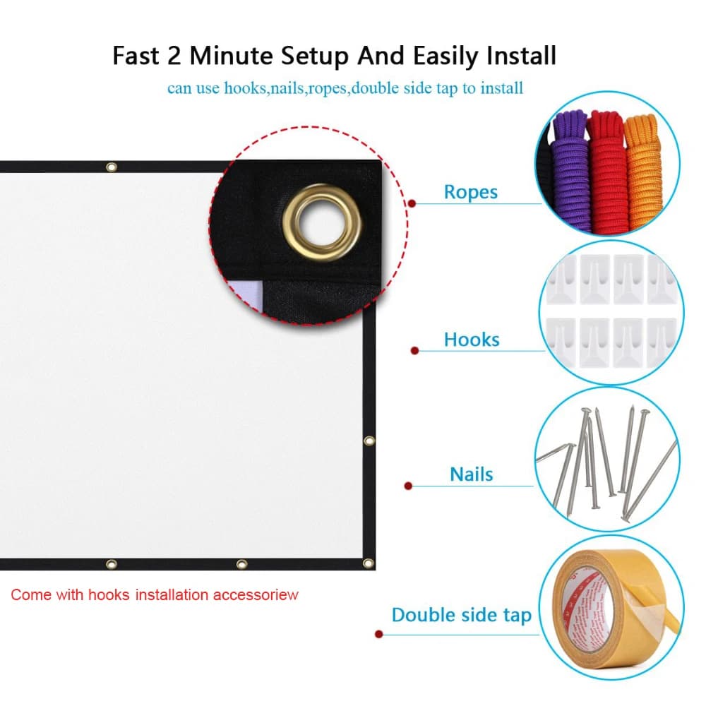 Portable Projector Screen 16:9