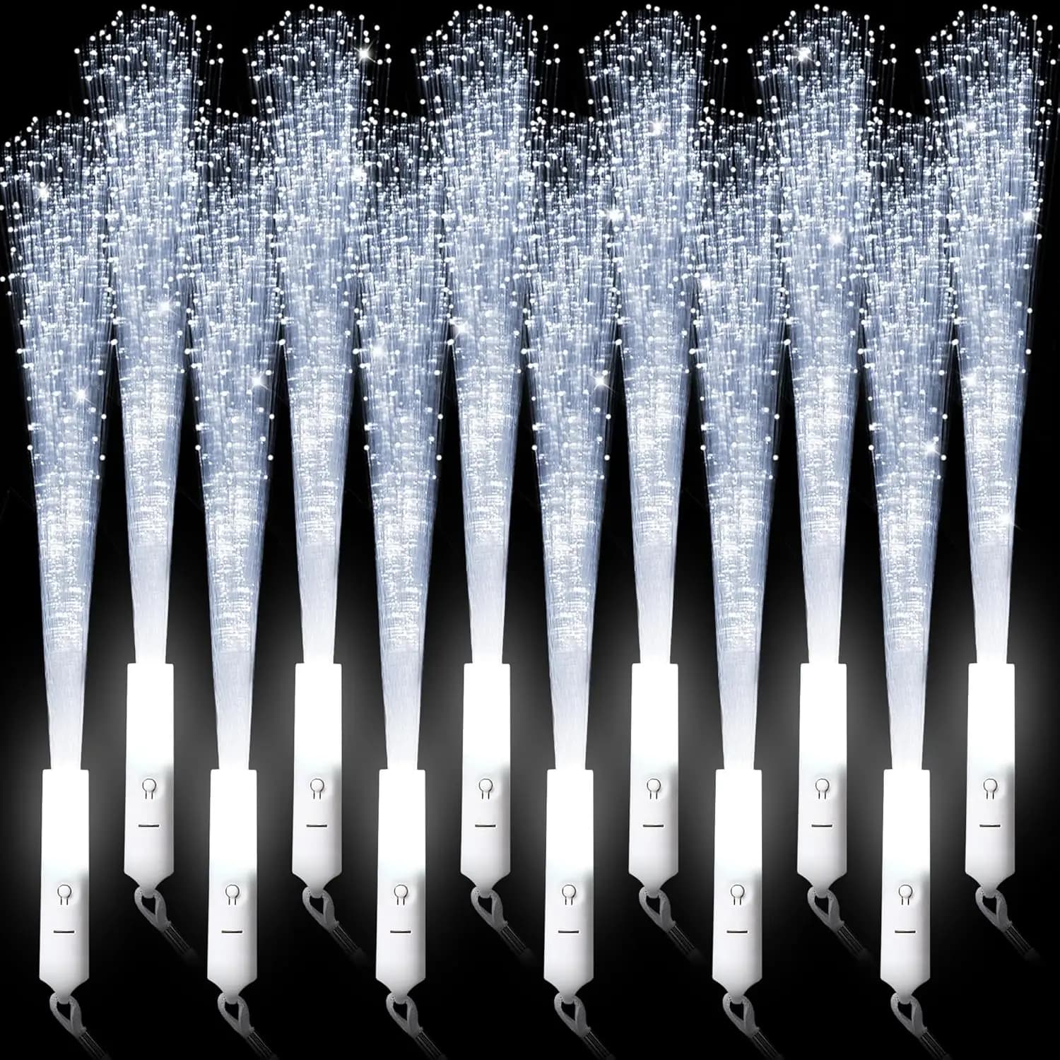 White LED Glow Sticks Bulk Pack