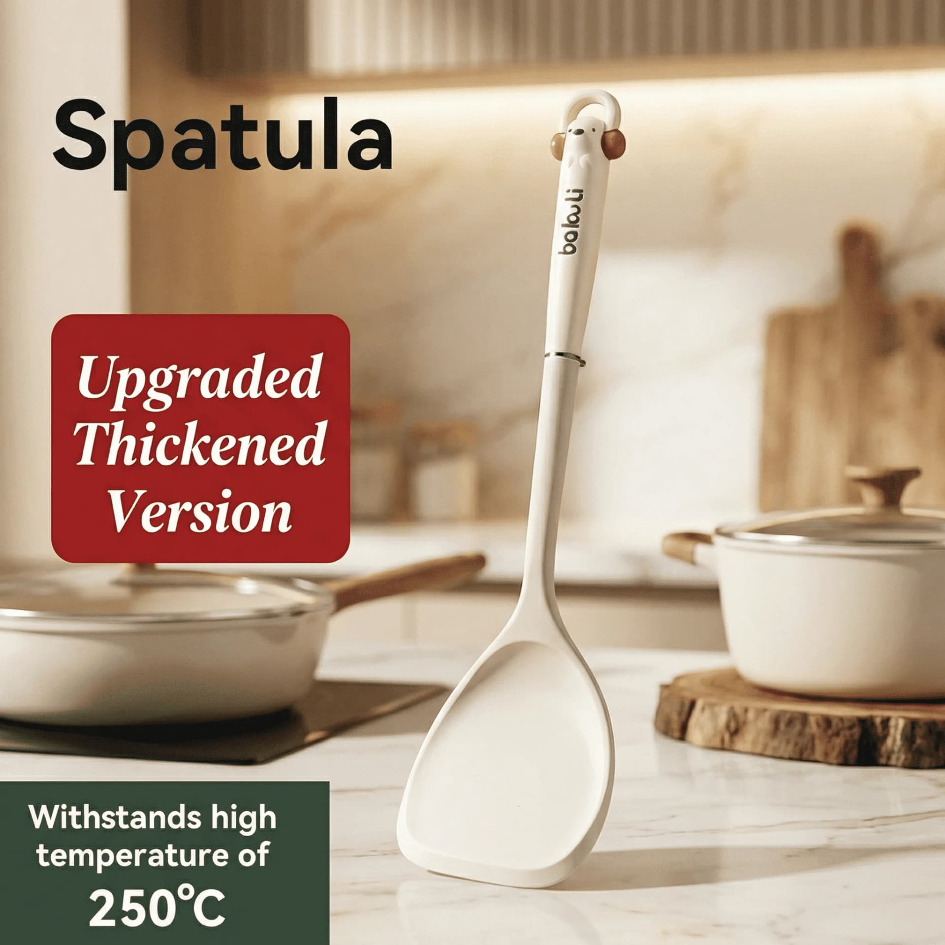 Non-Stick Silicone Cooking Spoon Set