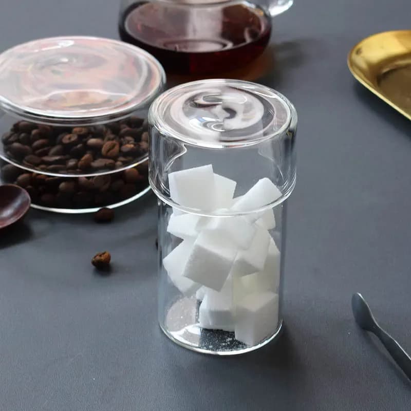 Glass Canisters Set of 4 with Lids