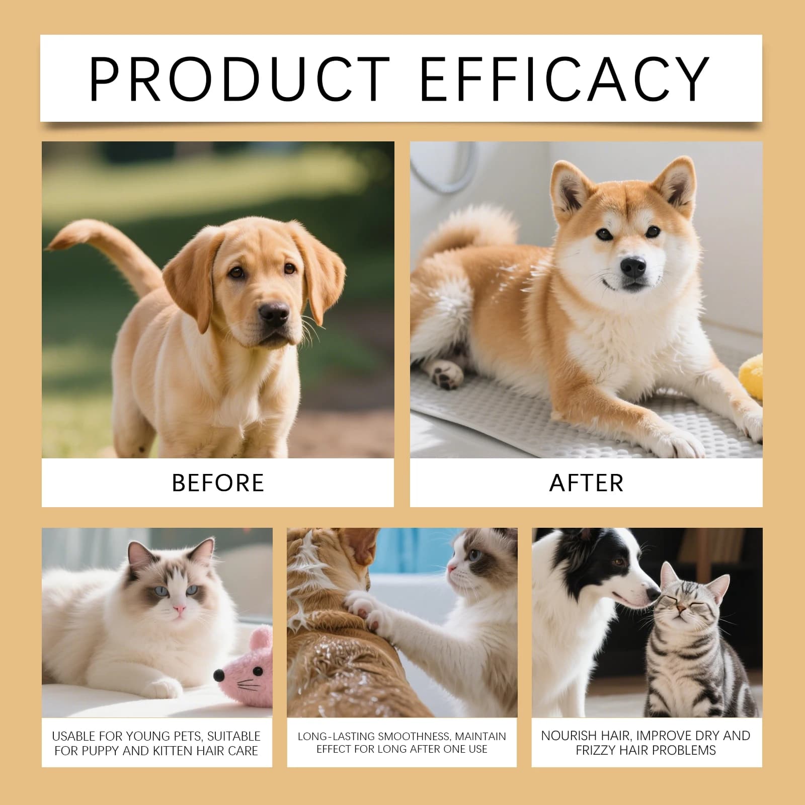 Pet Hair Detangling & Smoothing Spray