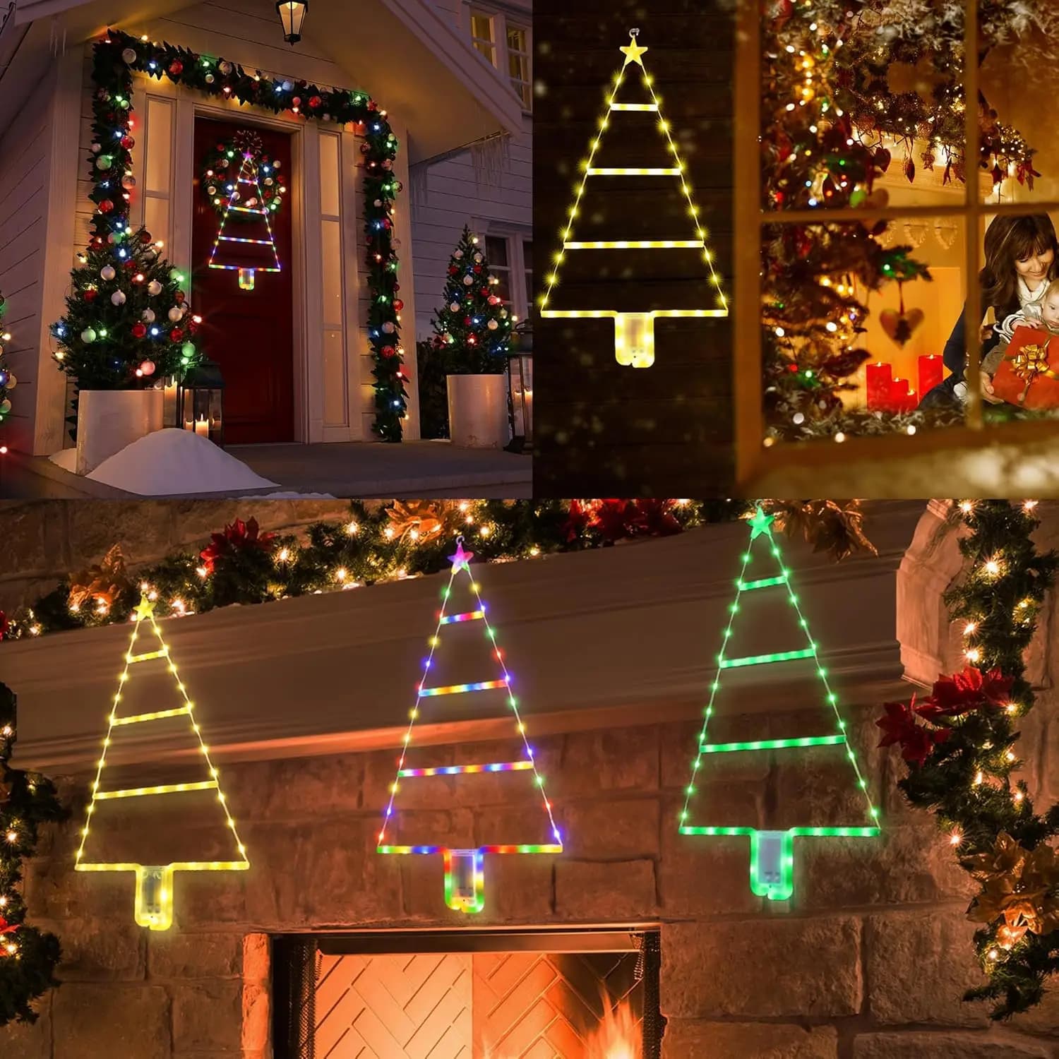 Christmas Tree LED Ladder Lights
