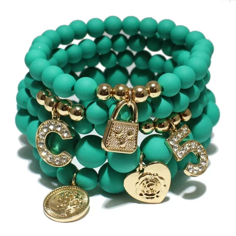 Bohemian Stretch Beaded Bracelets Set