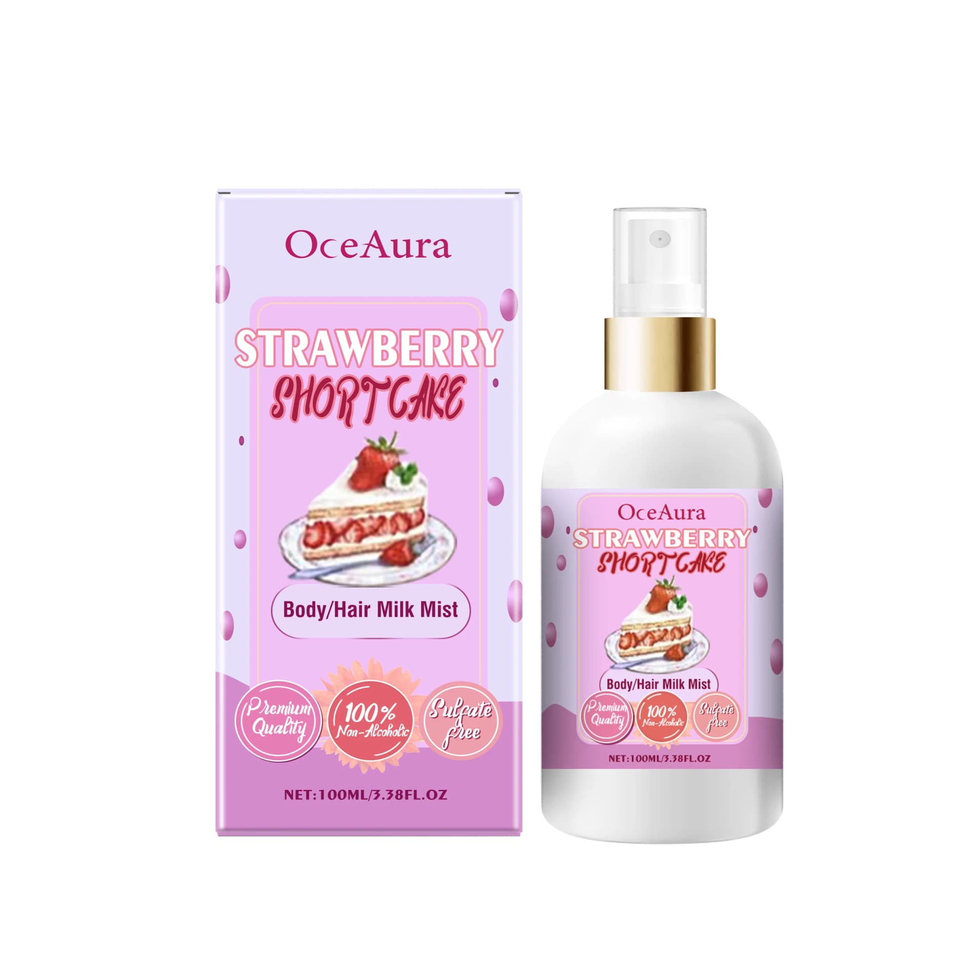 Strawberry Body Spray Moisturizing Aroma 100ml