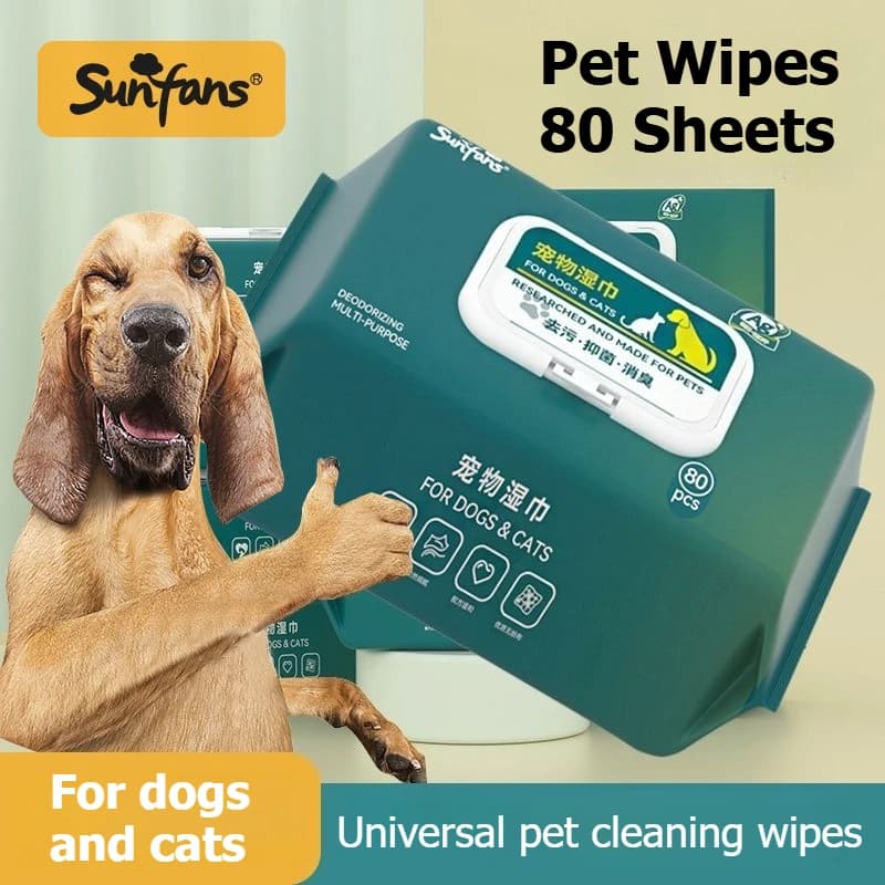 Hypoallergenic Pet Wet Wipes for Dogs and Cats