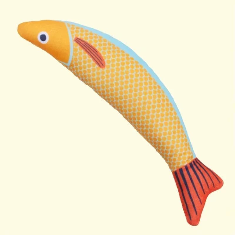 Catnip Fish Crinkle Kicker Cat Toy