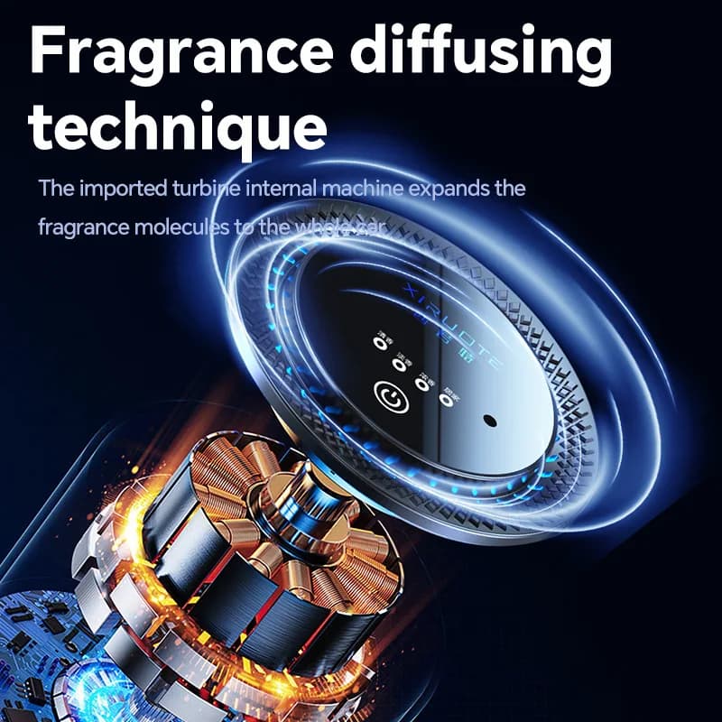 Smart Car Air Freshener with Ambient Light