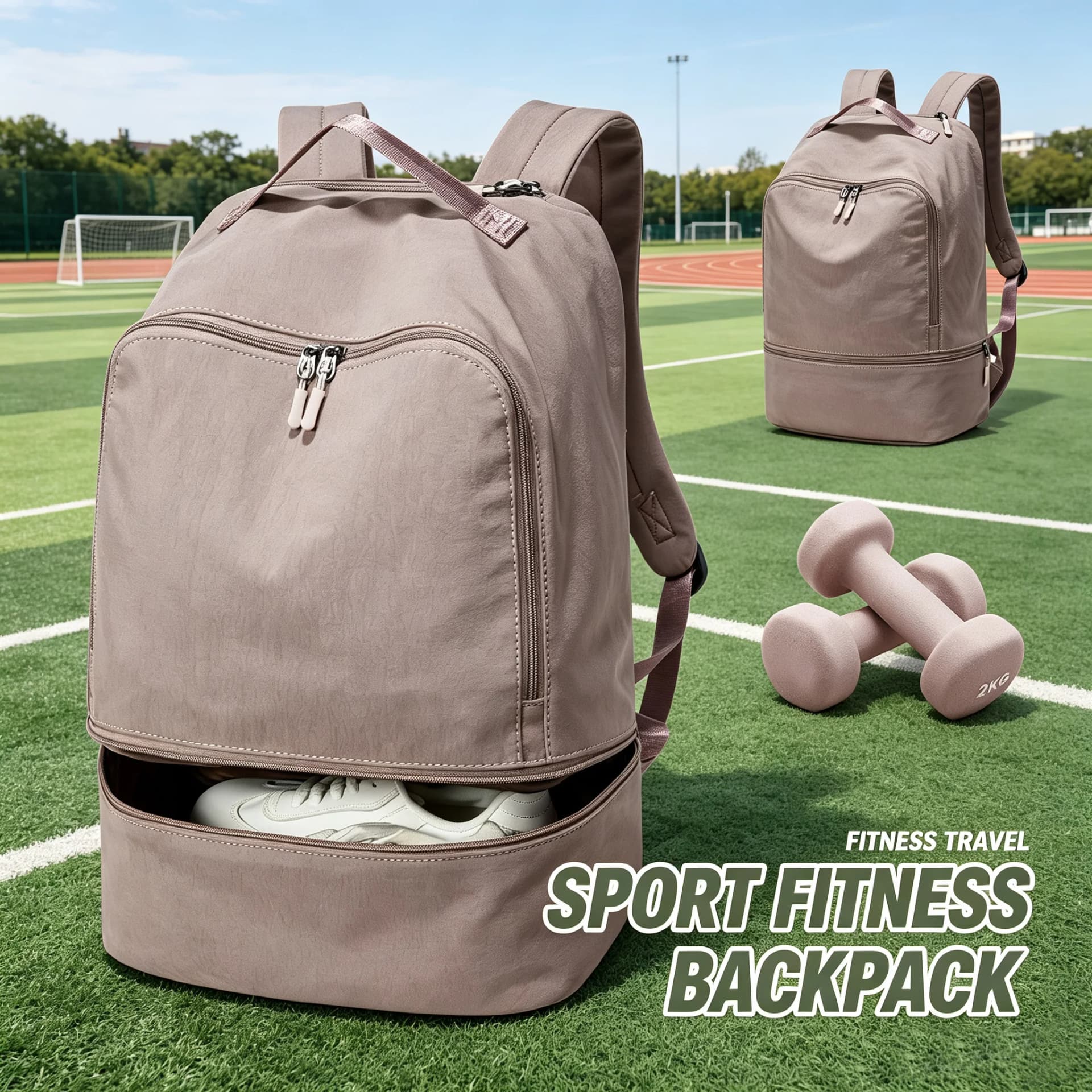 Sports Backpack With Shoe Compartment