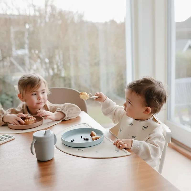 Waterproof Silicone Baby Bib With Crumb Catcher