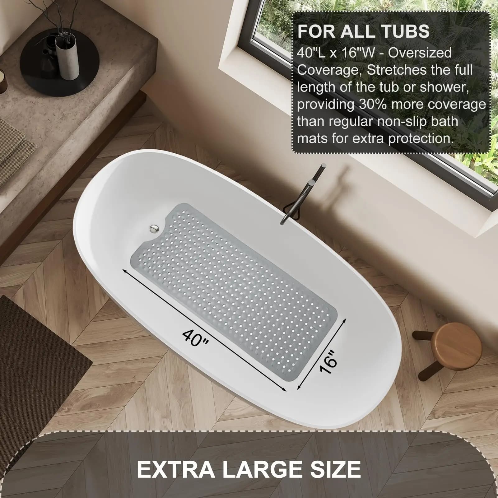 Extra Large Non-Slip Bath Mat
