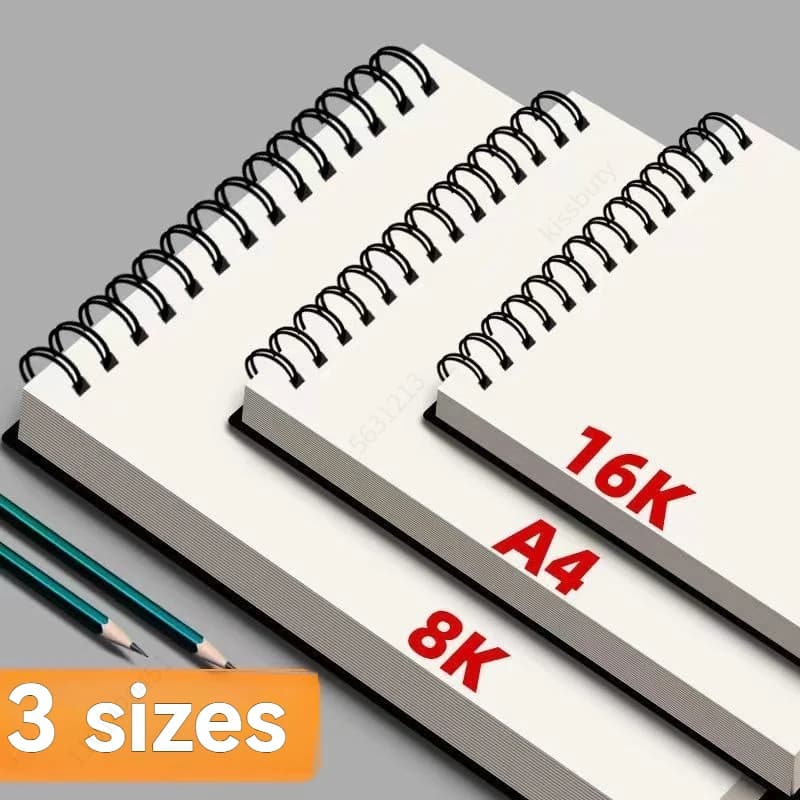 Spiral Bound Sketch Book, 30 Sheets Acid Free