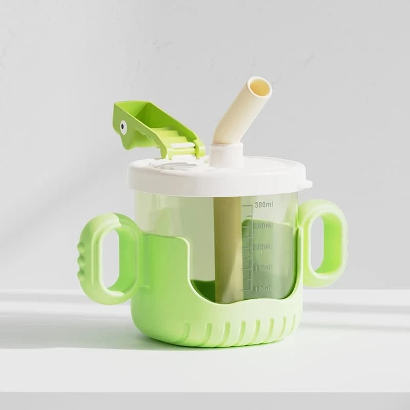 Cartoon Crocodile Sippy Cup with Handle