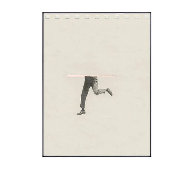 Modern Posture Figure Canvas Wall Print