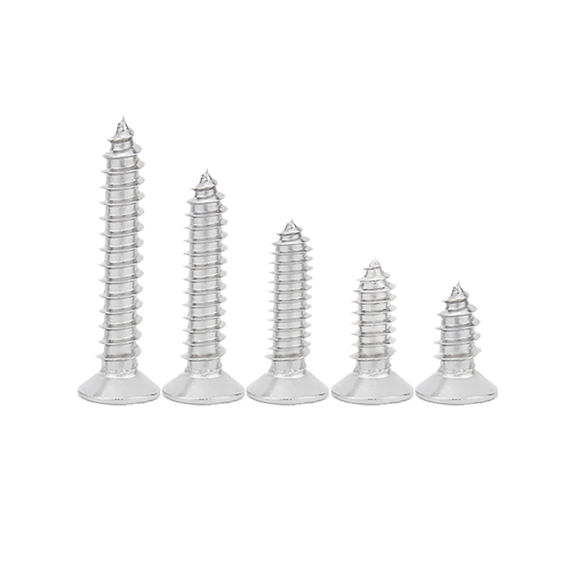 500-Piece Flat Head Wood Screws Assortment Kit
