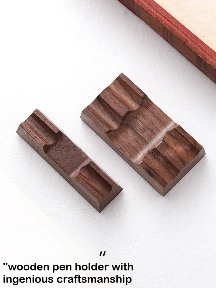 Walnut Wood Pen Holder Stand