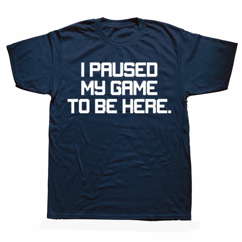 I Paused My Game Oversized Cotton T-Shirt