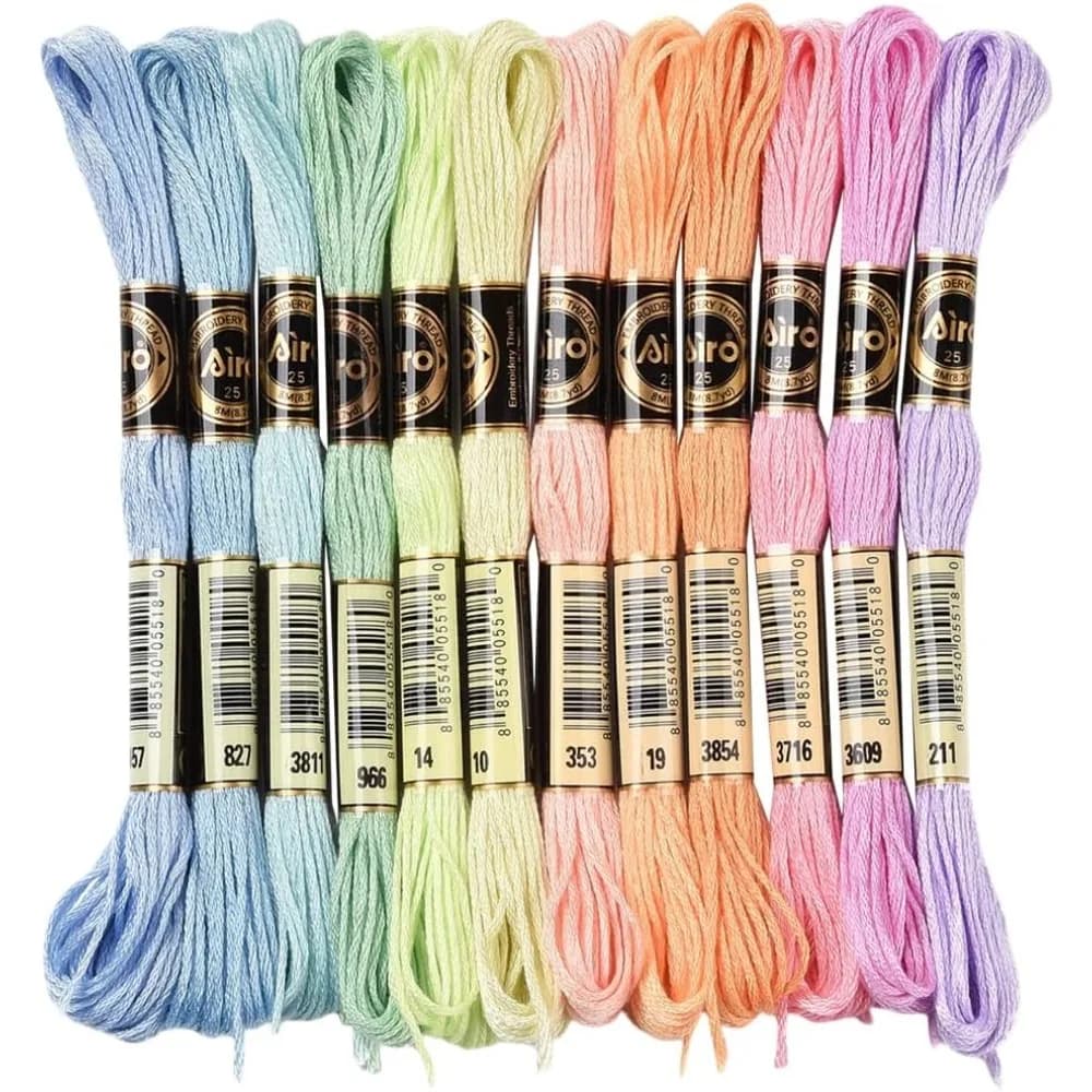 Variegated Embroidery Floss 12 Skeins