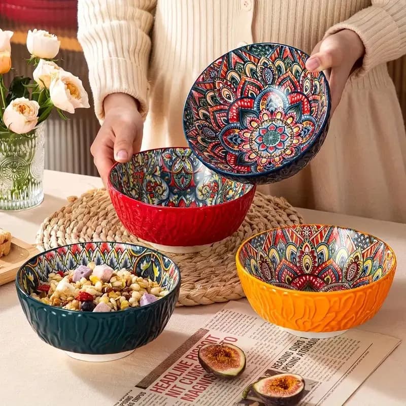Bohemian Ceramic Bowl