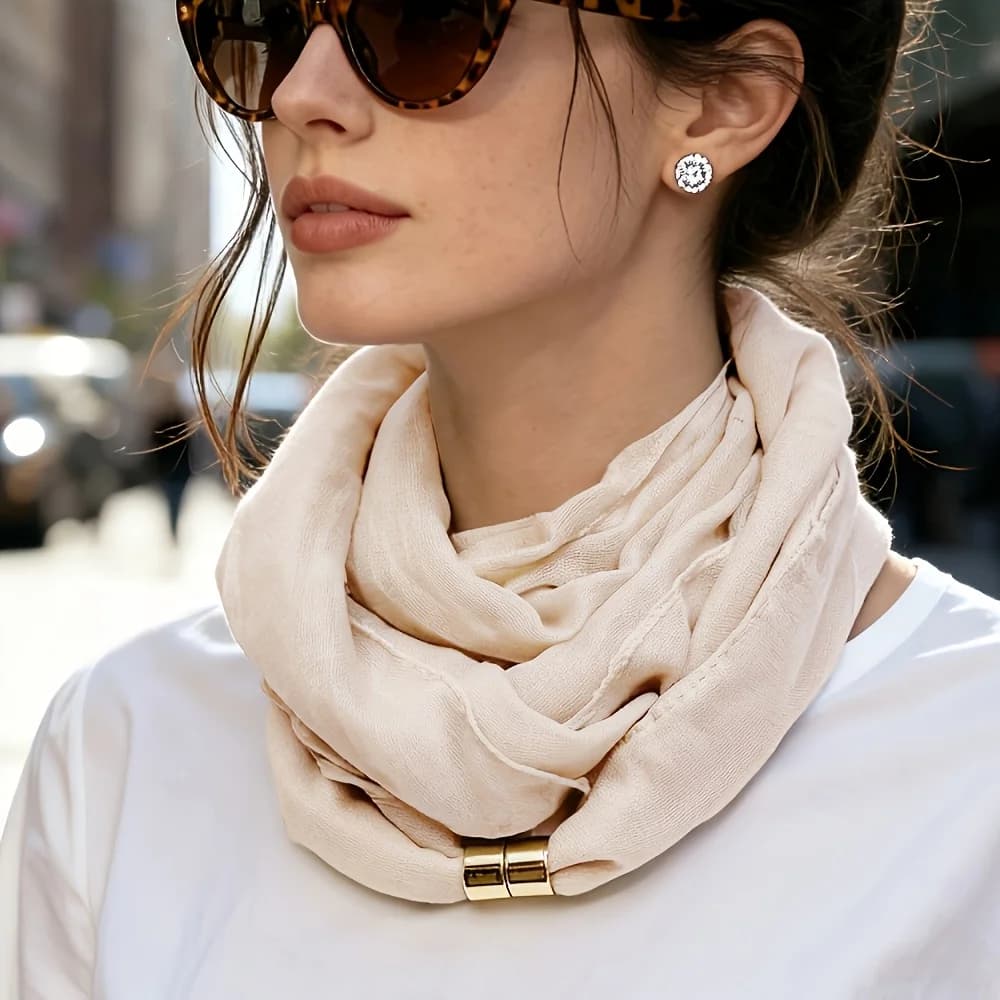 Lightweight Breathable Solid Color Scarf