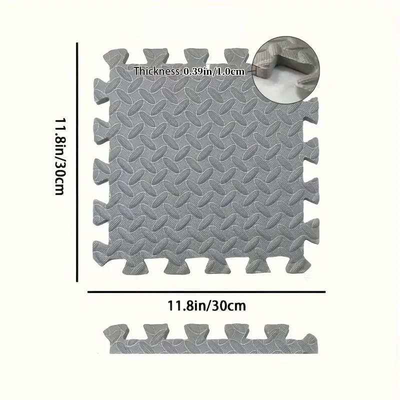 30x30cm 16 Pcs Interlocking Yoga Mat Home Gym and Yoga Equipment Protective Mat EVA Foam Non Slip Flooring Indoor Fitness