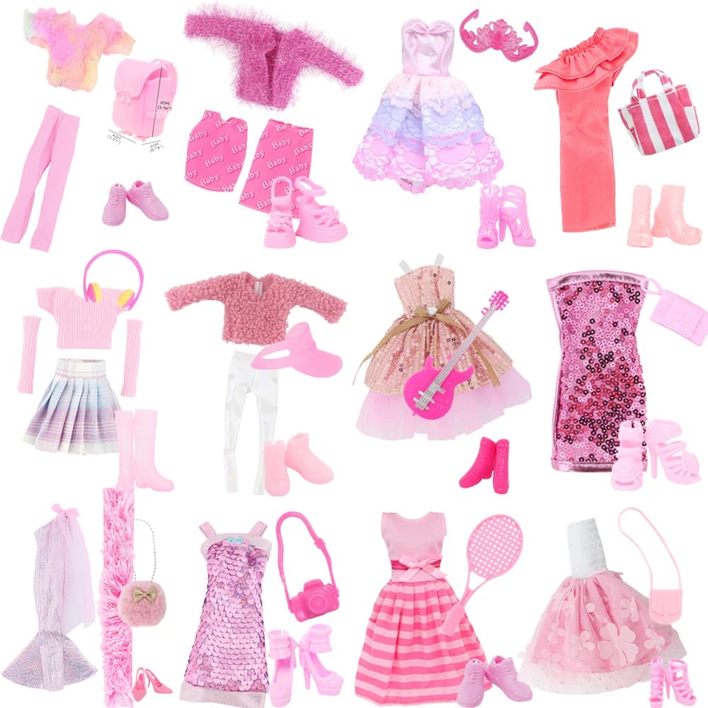 Doll Dress Outfit With Accessories