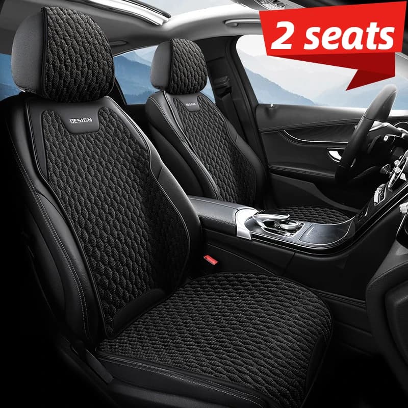 Linen Front Seat Cushion Covers