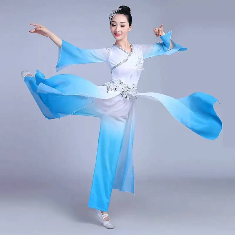 Women's Traditional Chinese Folk Dance Costume