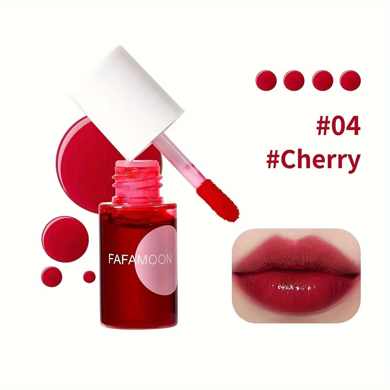 4 Color Fruity Lip Tint Water Gloss