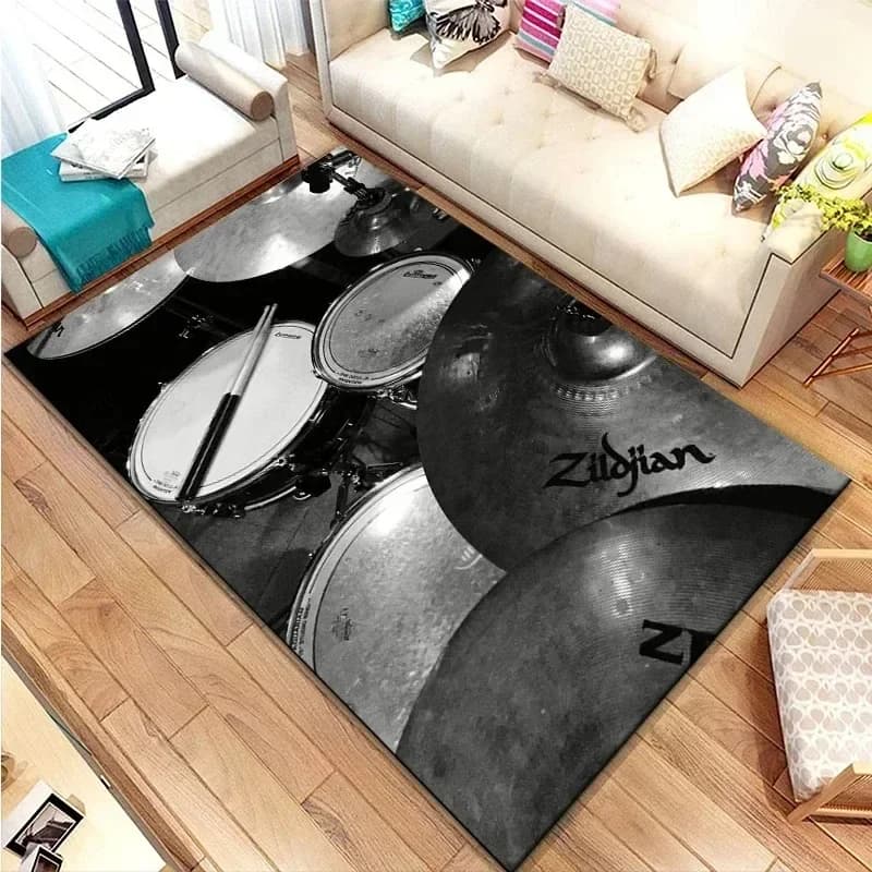 Musical Rock Rug Non-Slip Area Mat