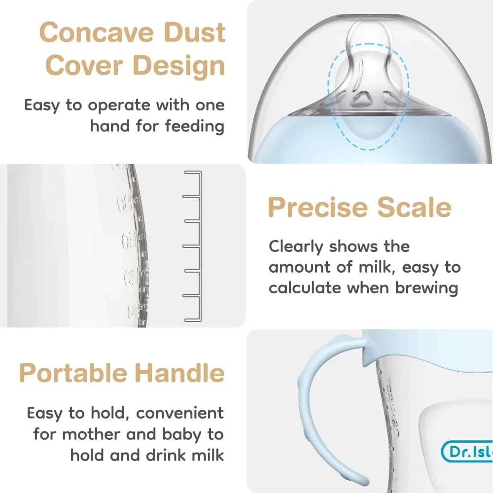 Baby PP Bottle 150/240/330ML Newborn Baby Bottle with Handle Milk BottleFeeding Baby Bottles Newborn Feeding Supplies BPA-Free