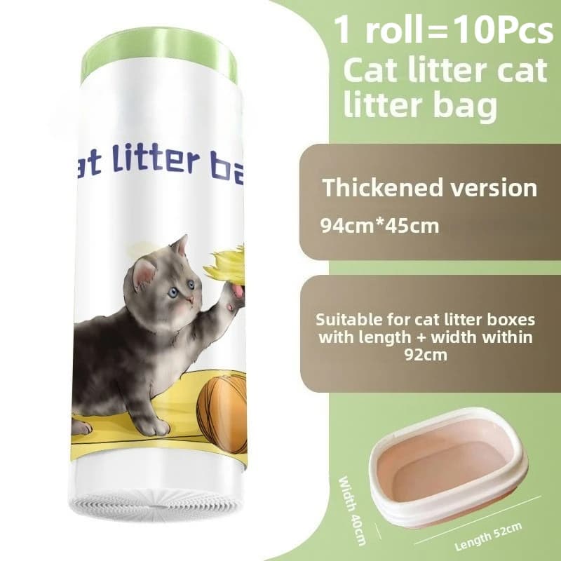 Jumbo Tear-Resistant Cat Litter Box Liners