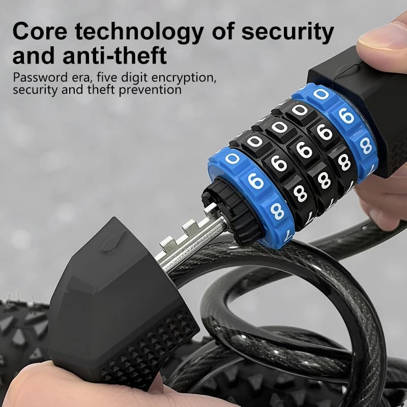 Bike Cable Lock with Password Protection