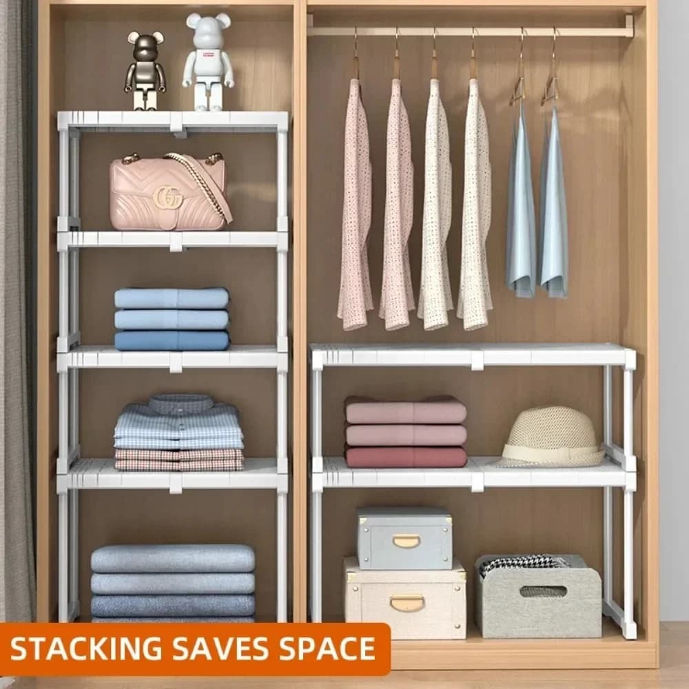 Closet Shelf Wardrobe Organizer