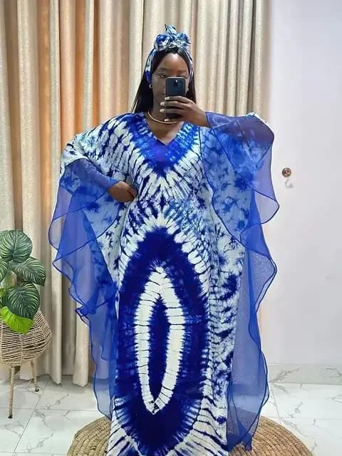 African Ankara Kaftan Maxi Dress
