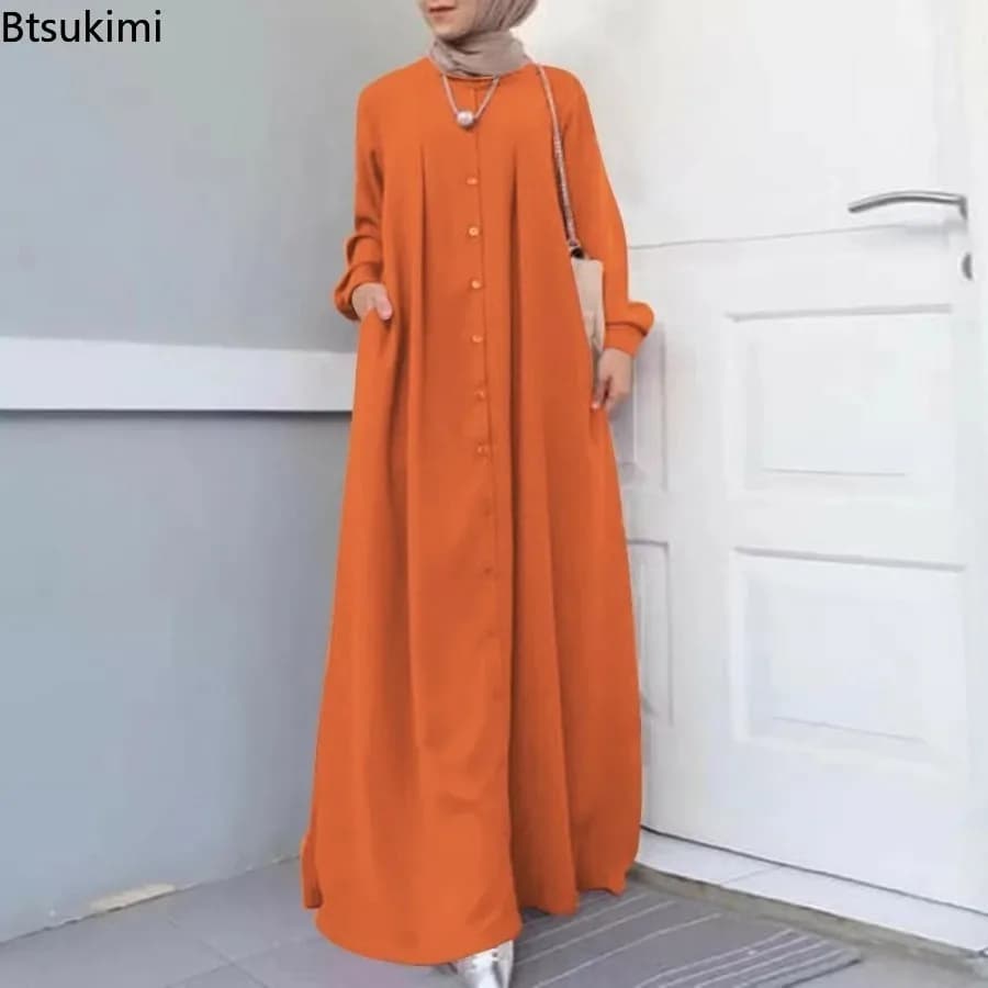 Muslim Maxi Long Sleeve Dress