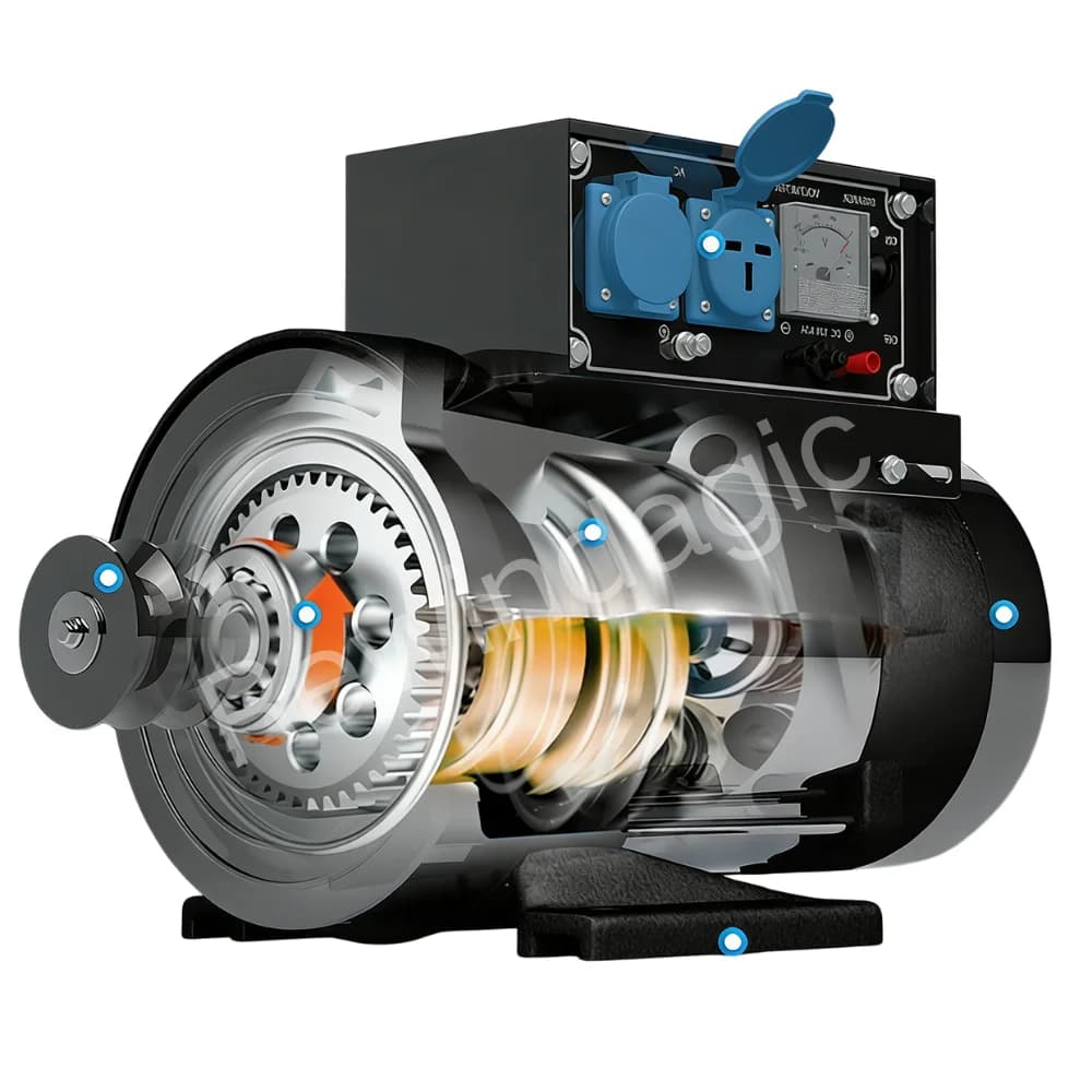 Home Facory Use Big Power 3000RPM 20KW 30KW 50KW PMG Generator 220V 240V 230V Permanent Magnet Generator Alternative Energy