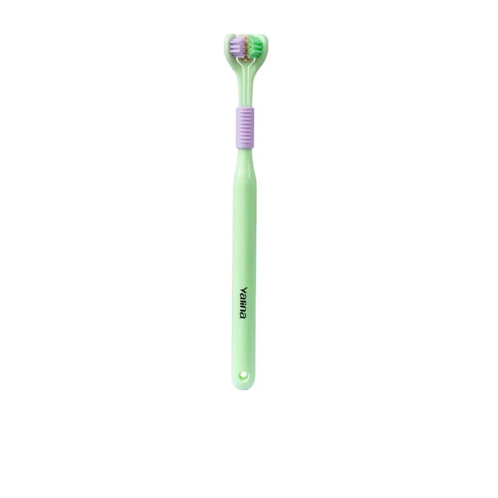 Three-Sided Soft Bristle Toothbrush