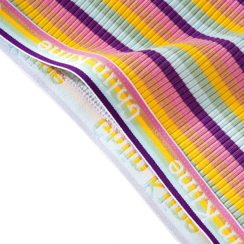 Colorful Striped Cotton Low-Waist Briefs