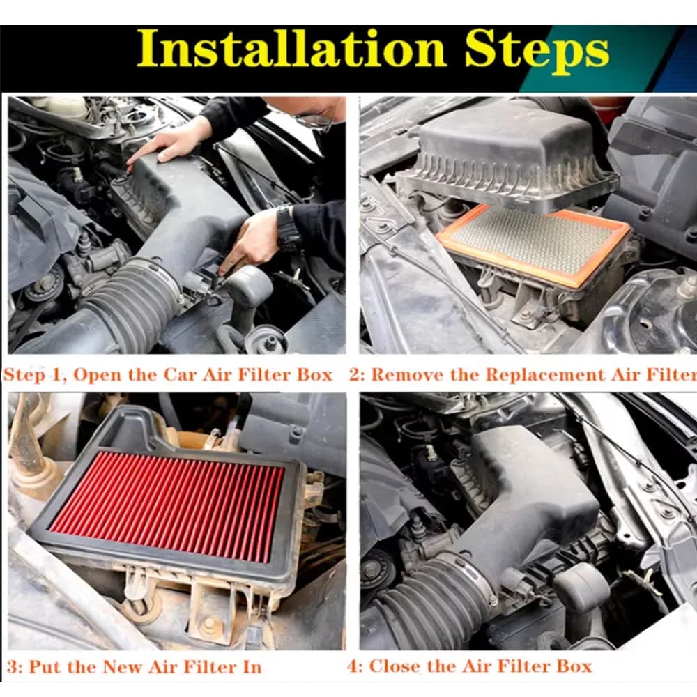 Washable High-Flow Air Intake Filter
