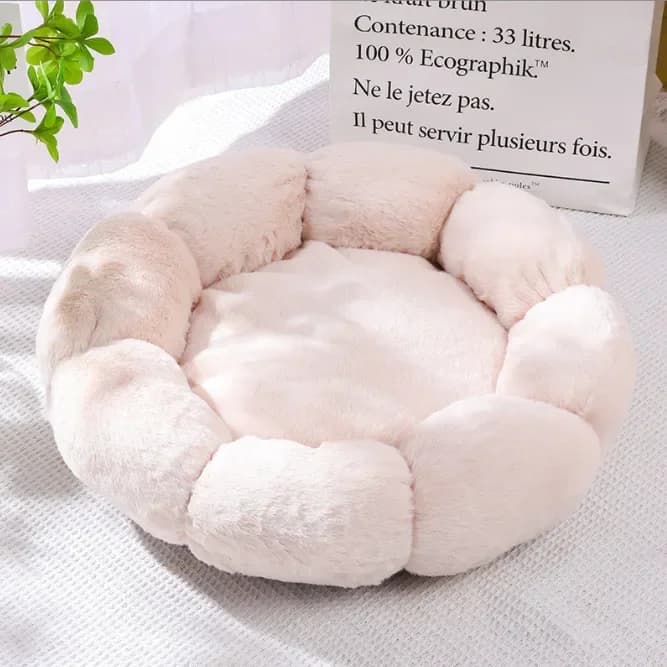 Flower-Shaped Pet Bed for Cats and Small Dogs