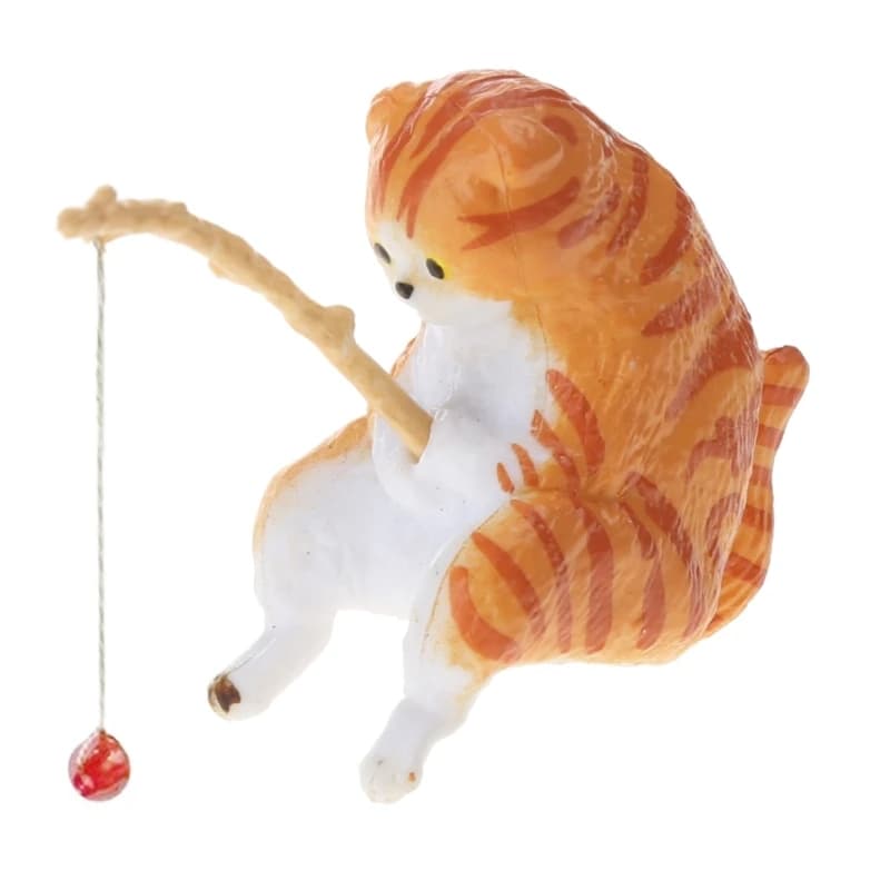 Cartoon Fishing Ornament Aquarium Decoration