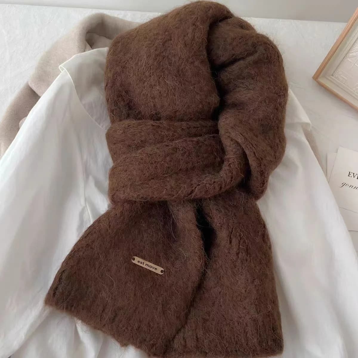 Women's Thickened Knit Winter Scarf